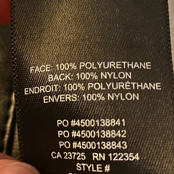 Aritzia Women’s Vegan Black Leather Pants Wilfred Size 00 - Picture 5 of 5